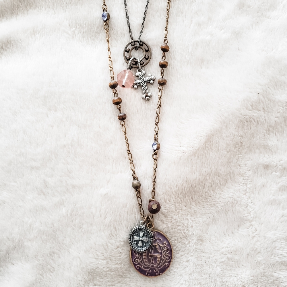 Guess Double Chain Necklace